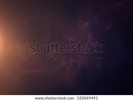 The Sun shot from space showing all they beauty. Extremely detailed image, including elements furnished by NASA. Other orientations and planets available.