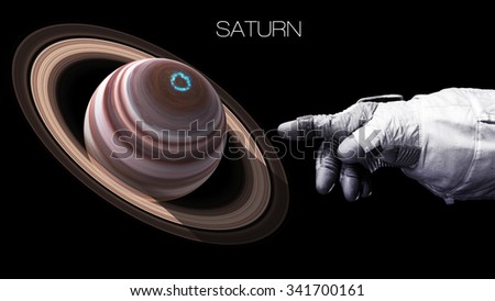 Saturn - High resolution best quality solar system planet. All the planets available. This image elements furnished by NASA.