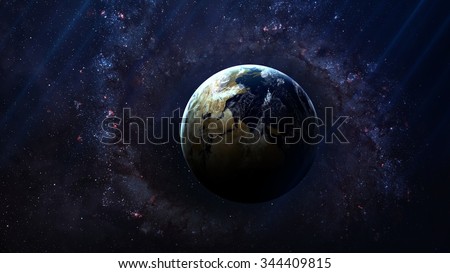 Earth - High resolution best quality solar system planet. All the planets available. This image elements furnished by NASA.