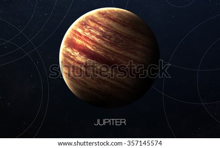 Jupiter - High resolution images presents planets of the solar system. This image elements furnished by NASA.