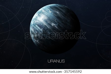 Uranus - High resolution images presents planets of the solar system. This image elements furnished by NASA.