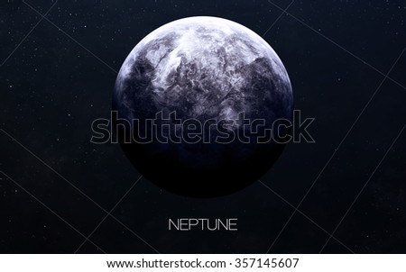 Neptune - High resolution images presents planets of the solar system. This image elements furnished by NASA.