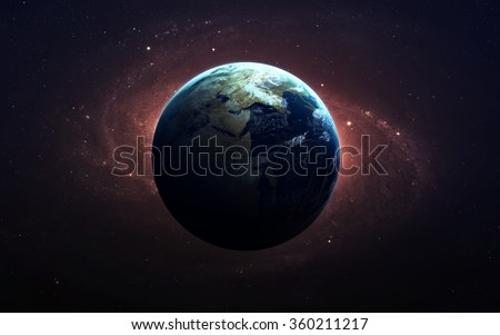 The Earth from space. This image elements furnished by NASA.
