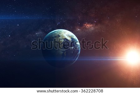 Beauty of planet Earth Infinite space with nebulas and stars. This image elements furnished by NASA