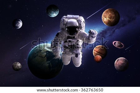 High resolution images presents planets of the solar system. This image elements furnished by NASA.