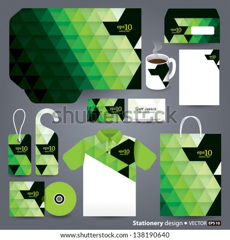 Stationery design set in vector format Stationery design set in vector format