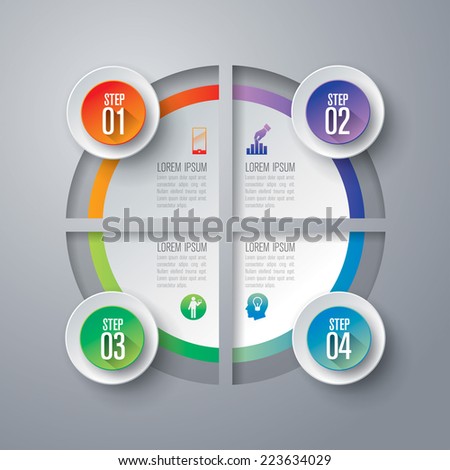 Abstract 3D digital illustration Infographic Vector illustration can be used for workflow layout diagram number options web design Abstract 3D digital illustration Infographic Vector illustration can be used for workflow layout diagram number options web design