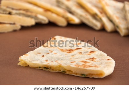 Mix od different indian breads - naan