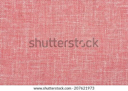 Red Natural Linen Textile Texture.