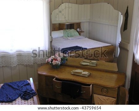 Bedroom of a 1960\'s Australian house.