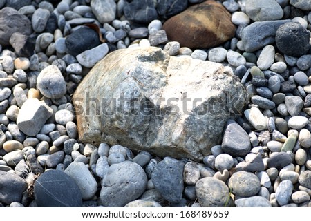 small round rock background