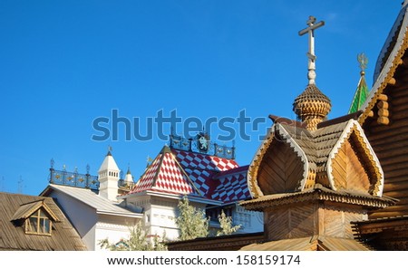 Russian wooden architecture in the Russian style