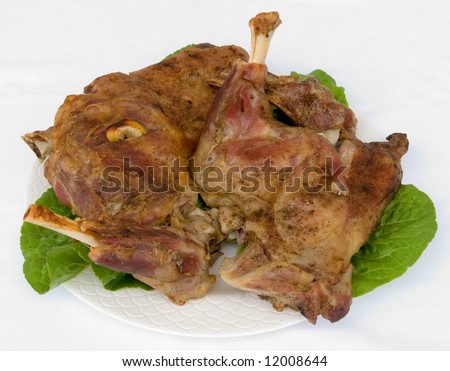Grilled  goat-meat ready to serve
