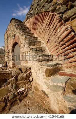Ruins of Galerius roman palace, Thessaloniki, Greece