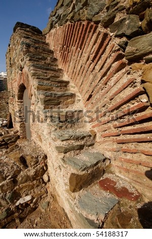 Runs of Galerius roman palace, Thessaloniki, Greece