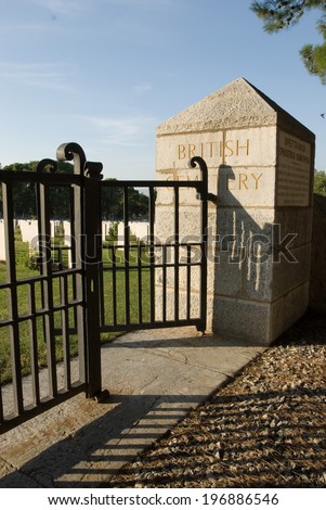 Mikra WWI cemetery, the entrance, Thessaloniki, Greece