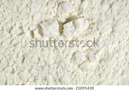 Scattered flour. It is possible to use the background.