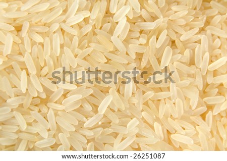 Uncooked rice. It is possible to use the background.