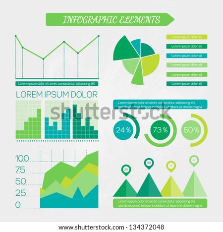 eco presentation design Design elements set. elements for business infographic Eco