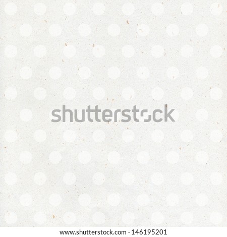 Vintage paper with polka dots. Abstract white paper background