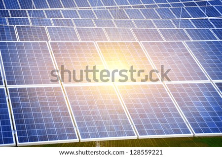solar park close up