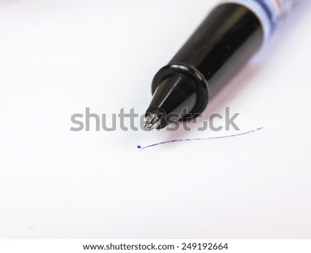 pen tip  close up details