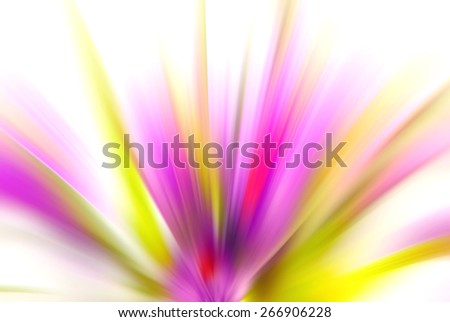Blurred colorful floral background. Blurred flowers, petals in blurry rays of the setting sun. Blurred image for the text of the substrate. Bright red, yellow, green, orange. substrate for texts.