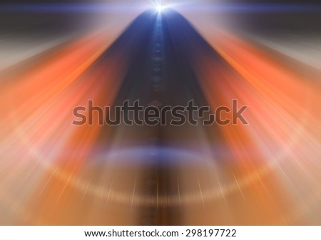 Abstract image of a flash of light. Colorful blurred background. Blurring background. Blurred light. Variety of color. Background for motivational text.