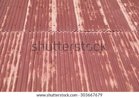 Old Galvanized Iron Roof Background