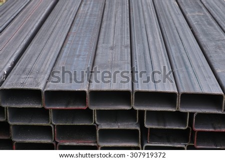 Carbon Steel Rectangular Tube Background