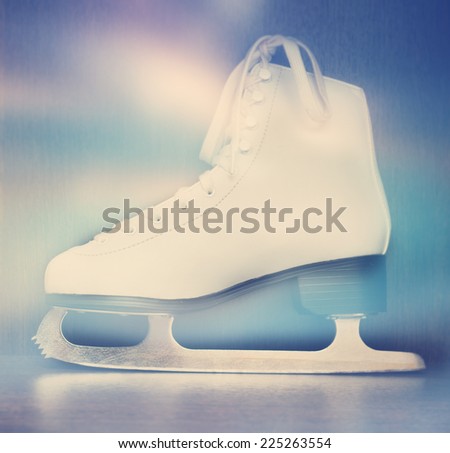 white ice skate for figure skating