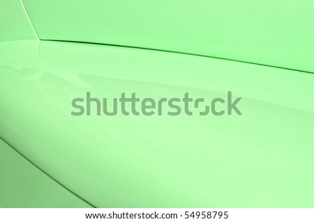 lime green auto paint detail
