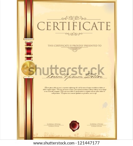 Certificate template Certificate template