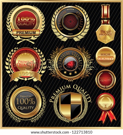 Golden quality labels Golden quality labels