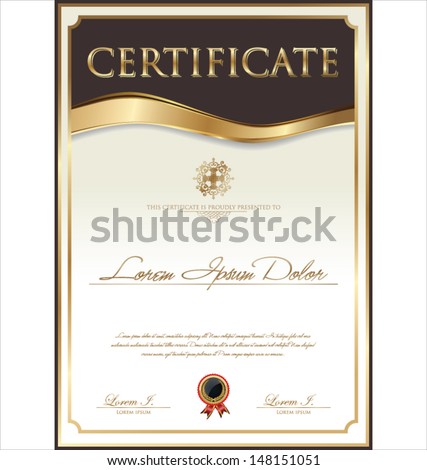 Certificate template Certificate template