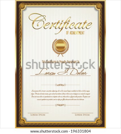 Certificate template Certificate template
