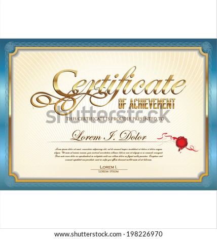 Certificate template Certificate template