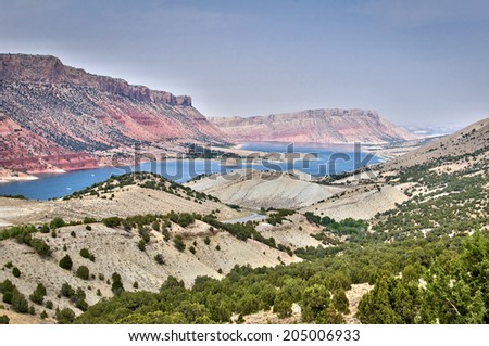 Flaming Gorge National recreation area and the Green river, Utah, USA