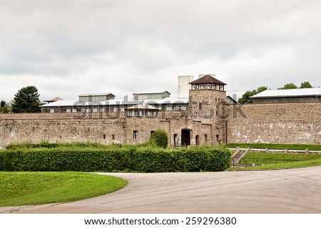 Mauthausen concentration camp entry gate, Austria