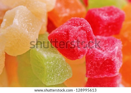 colorful fruit candy of all sorts