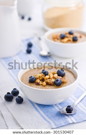 Gluten free porridge for breakfast