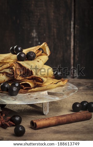 blackberry crepes