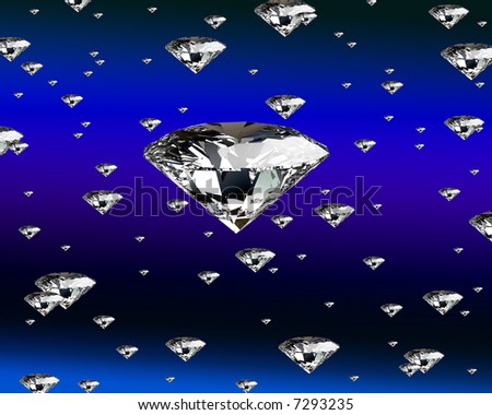hi res rendering, diamond background