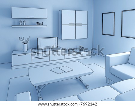 Cartoon Sitting Room