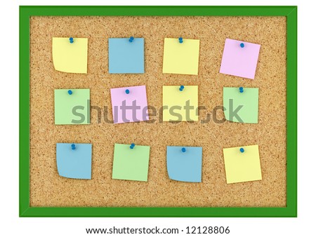 board and sticky notes