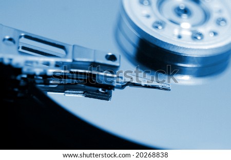 fine image of close up hard disk background