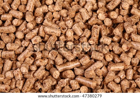 close up image of natural wood pellet background