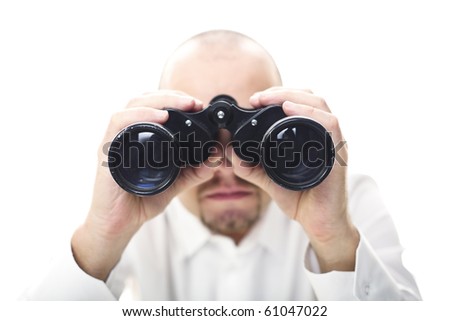 Hands Holding Binoculars