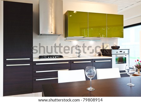 fine image of modern kitchen background