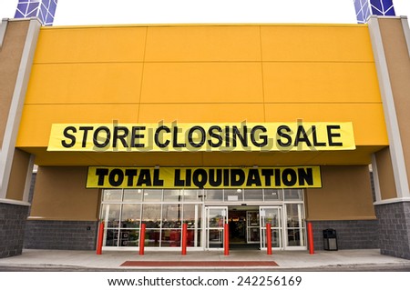 Store Closing Sale With Copy Space
